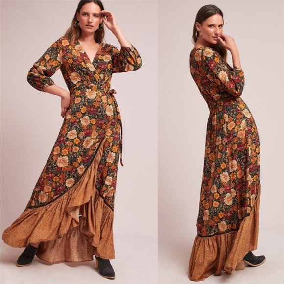 Anthropologie Dresses & Skirts - NWT Anthropologie Farm Rio Madrid Wrap Maxi Dress